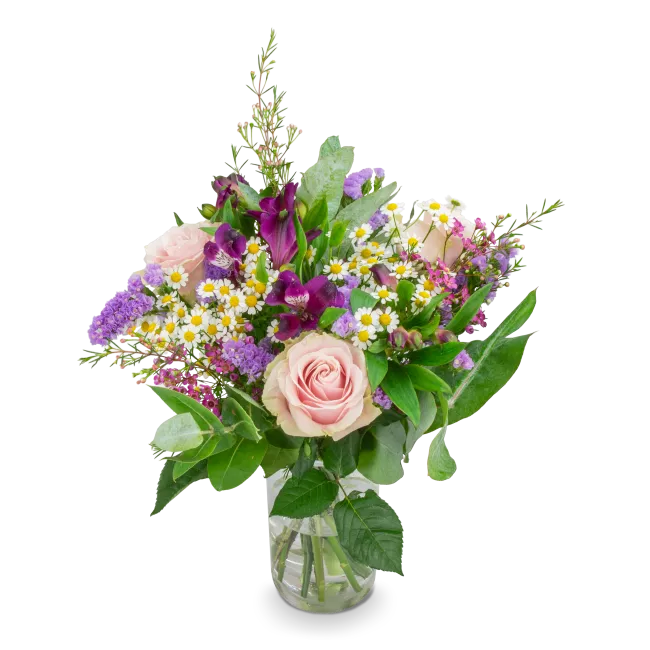 Kytice růžových květů